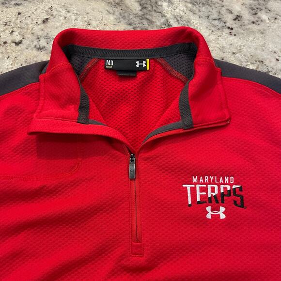Maryland Terps Under Armour Pullover Medium - Picture 3 of 6